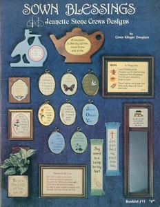 Sown Blessings Cross Stitch Pattern Booklet Lord's Prayer 1981 Douglass Crews - Picture 1 of 5