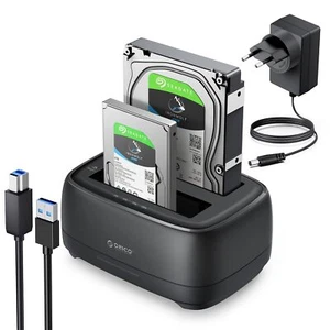 Offline-Klonen 35 Zoll Festplatten DockingstationDualschacht USB 3.0 HDD Dock... - Afbeelding 1 van 9