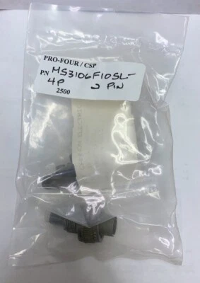 Amphenol MS3106F10SL-4P Circular Metal MIL Spec Connector Size 10SL 2P Male - Image 1 of 4