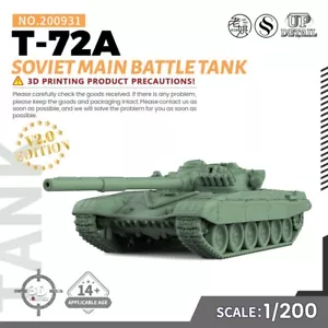SSMODEL SS200931 1/200 Military Model Kit Soviet T-72A Main Battle Tank - Bild 1 von 5