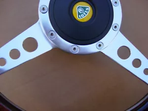 Lotus Elan Europa Elite Sette Classico Lucidato Alluminio Legno 13" per Volante Ruota D - Foto 1 di 13