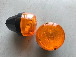 CEV Turn Signal Indicator original black 18343 (pair) Moto Guzzi Ducati Benelli - Picture 1 of 8