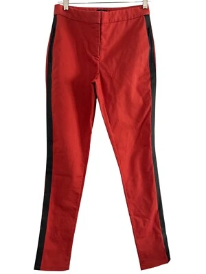 Pantalones chinos Kate Spade New York Saturday rojos para mujer talla 4 elásticos tiro medio Foto 1 de 4