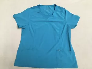 Cherokee Infinity Scrub Top 2X Womens teal Active Stretch - Picture 1 of 4