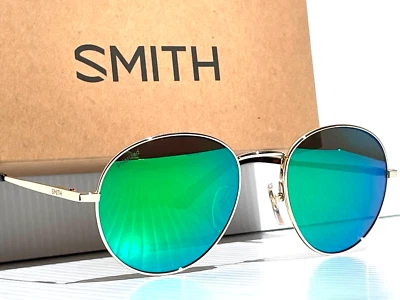 NUEVO Smith Optics PREP Brillante Dorado Carbónico POLARIZADO Verde Espejo Gafas de Sol 5Z Foto 1 de 4