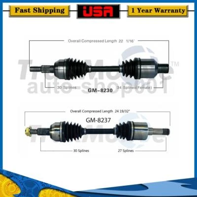 Junta de eje CV del lado del pasajero delantero TrakMotive para Chevrolet Equinox 2008 Foto 1 de 3