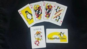  2 Decks - LINUX SPIELKARTEN - Bill Gates als Joker! - Bild 1 von 4