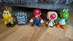 Nintendo SUPER MARIO BROS Action Figures X 5. Some Wear - Picture 1 of 12