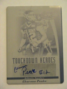 2011 Leaf US Army All American Charone Peake Clemson Tigers Auto 1/1 - Picture 1 of 2