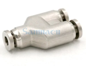 Fit Tube OD 4/6/8/10/12/14/16mm 304 Stainless 3 Ways Y Pneumatic Pushfit Fitting - Picture 1 of 13