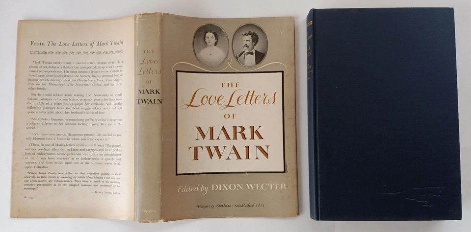 The Love Letters of Mark Twain (1st edition) by Dixon Wecter (Harper, 1949) - Image 1 of 4