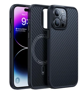 TORRAS Coque Magnétique pour iPhone 14 Pro Noir Qualité Militaire Améliorée Plus Fort - Photo 1 sur 3