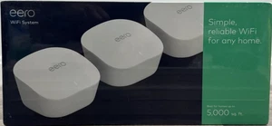 Eero Dual Band Mesh WLAN Netzwerksystem 5000 sq ft 3er Pack Modell J010311-versiegelt - Bild 1 von 5
