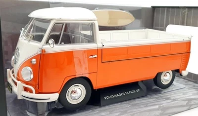 Solido 1/18 Scale S1806701 Volkswagen VW T1 Pick Up 1950 - Orange/White - Image 1 of 4