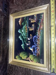Vintage Chang Taiwan Asian Orient Painting Framed - Picture 1 of 24