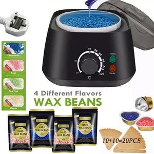 Waxing Kit Wax Heater Warmer Pot Machine Depilatory Wax Beans Body Hair Removal - Picture 1 of 10