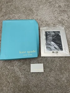 Kate Spade Lenox Silver Grace Avenue 5x7 Picture Frame 3D Bow  / New In Box - Picture 1 of 4