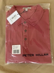 Peter Millar Polo Shirt Long Sleeve XL Red Brand New - Picture 1 of 7