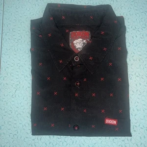 Camisa de fiesta de bambú Dixxon de franela para hombre 3x - The Finney negra roja - Imagen 1 de 3