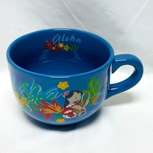 Taza sopa azul Aloha Disney Lilo & Stitch 22 oz café o cacao caliente tema hawaiano - Imagen 1 de 14