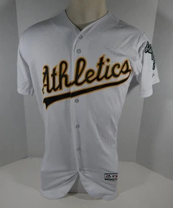 Camiseta deportiva blanca Majestic 40 710990S 2016-18 Oakland Athletics juego en blanco emitido - Imagen 1 de 5