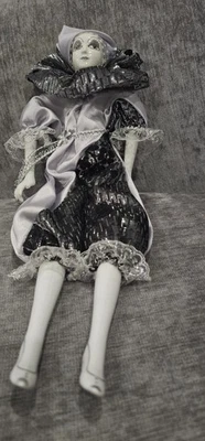 Porcelain Jester Clown Doll Vintage 16” Tall - Image 1 of 4