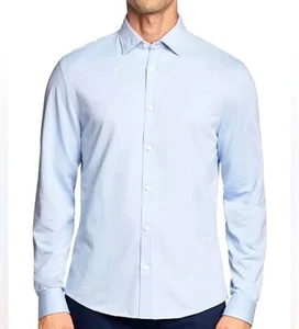 Camicia uomo Michael Kors piccola slim fit manica lunga bottoni davanti misura fine nuova - Foto 1 di 4