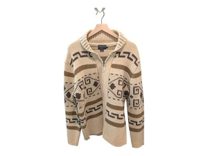 Pendleton Westerly Big Lebowski Cowichan Zip Wool Dude Sweater Cardigan Medium  - Picture 1 of 18