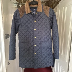 Polo Ralph Lauren Quilted Jacket Kids XL Navy Country Girls Youth Age 16 - Picture 1 of 18