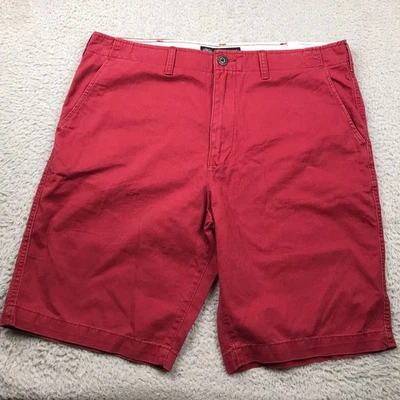 Pantalones Cortos Longboard American Eagle Para Hombre 38 Rojo 12" Debajo de la Rodilla Chino NUEVO CON ETIQUETAS Foto 1 de 4
