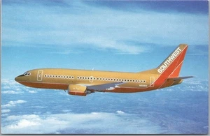 1986 SOUTHWEST AIRLINES Luftfahrt Werbepostkarte "Boeing 737-300 Flugzeug" - Bild 1 von 2