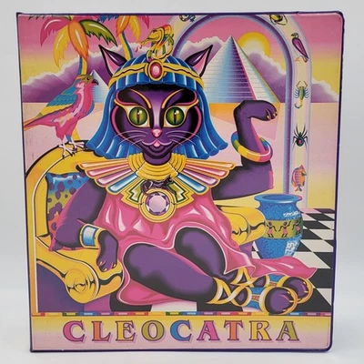 Vintage 90's Lisa Frank Cleocatra 3 Ring Binder Clean RARE 1990's - Image 1 of 4