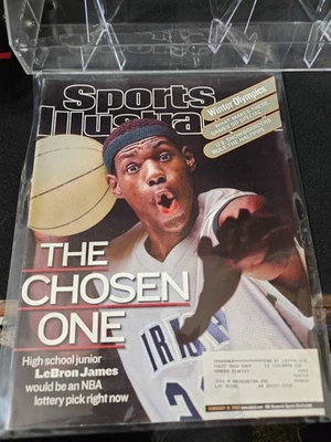 Sports Illustrated LEBRON JAMES EL ELEGIDO 18 de febrero de 2002 Primera portada Foto 1 de 3