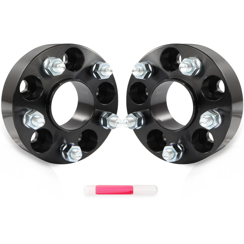 2 Pcs 12x1.5 1.5" Hub Centric Wheel Spacers 5x110 For 2004-2012 Chevrolet Malibu Foto 1 de 4