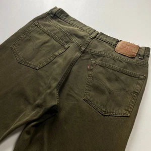 Vintage Levi's 550 Relaxed Fit Jeans Men 38x34 Green Made USA Loose Taper Cotton - Picture 1 of 15