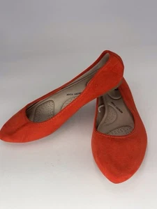 So Orange Flats With Memory Foam Size 9 - Picture 1 of 4