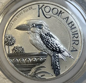2022-P Australia $1 Kookaburra 1 oz argento 0,9999 FDC moneta solo 500.000 coniata - Foto 1 di 12