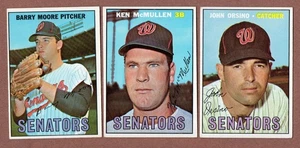 1967 Topps Lot (3) Senators #11 Barry Moore #47 Ken McMullen #207 Orsino EX - Bild 1 von 2