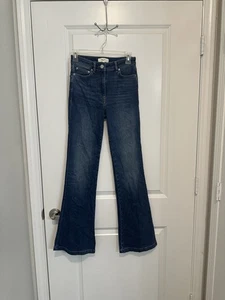 Jeans svasati Reiss Beau vita alta 26R lavaggio scuro denim elasticizzato made in Turkey - Foto 1 di 5