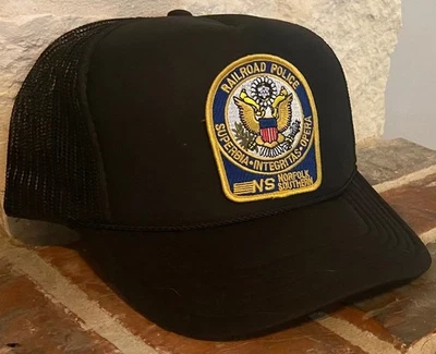 Gorra/Sombrero (Negro con Malla)-De Colección Norfolk Southern (NS) Railroad Police #22365 Foto 1 de 2