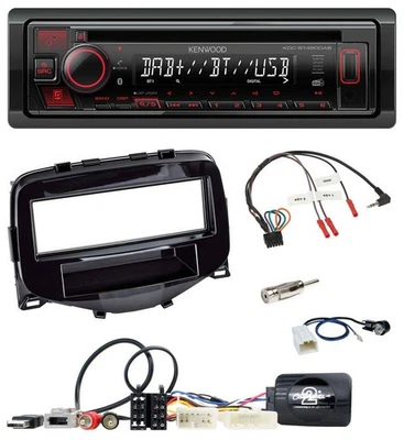 Kenwood Lenkrad CD USB Bluetooth DAB Autoradio für Toyota Aygo 2014-2021 - Bild 1 von 4