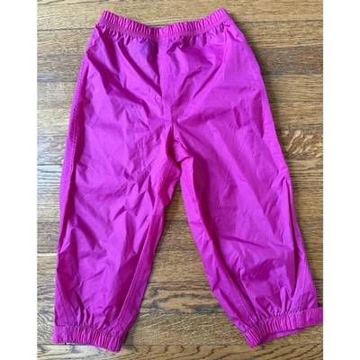 Pantalones impermeables LL Bean rosa intenso para niñas talla 4 Foto 1 de 4