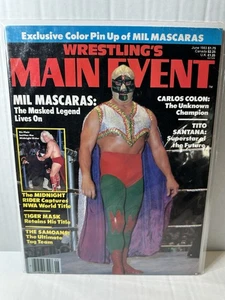 Revista de eventos principales de lucha libre con foto de 8 x 10 de Mil Mascaras y lápiz - Imagen 1 de 7