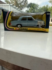 Vintage Corgi 285 Mercedes Benz 240D Blue 1:43rd Scale die cast model car - Picture 1 of 14