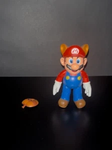 World Of Nintendo Super Mario 4-Inch Raccoon Mario Action Figure With Leaf - Picture 1 of 8