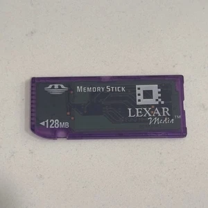 Lexar Media 128 MB Memory Stick TESTED AND WORKING - Picture 1 of 2