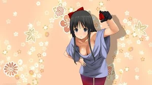 Anime akiyama mio kon cleavage black hair dark Playmat Gaming Mat Desk - Picture 1 of 1