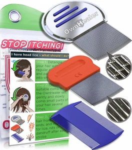 Professional Lice Comb Kit - for Lice and Dandruff Removal - Picture 1 of 6