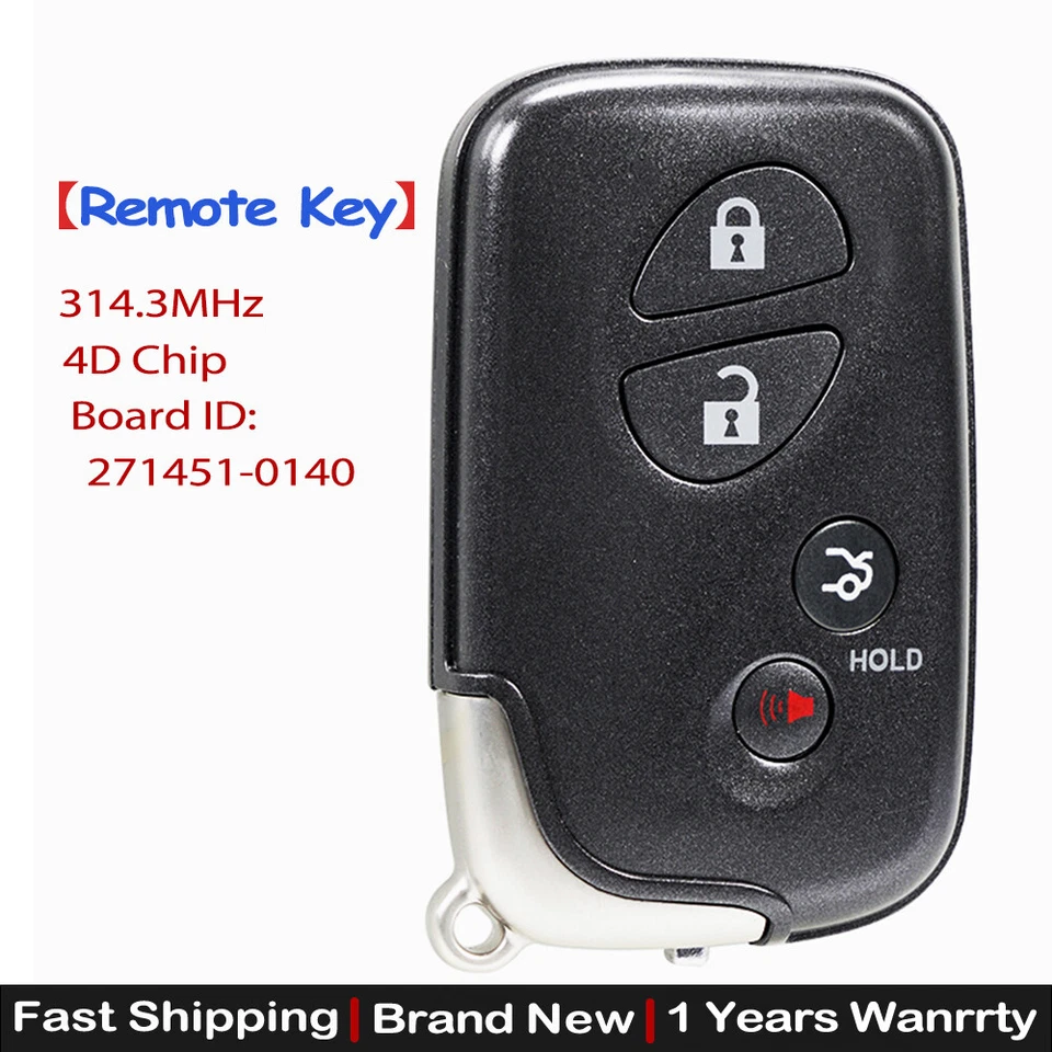 Mando a distancia para coche Lexus GS300 GS350 GS450H IS250 IS350 IS-F 2006 2007 2008 Foto 1 de 4