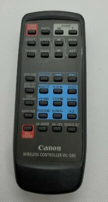 Controlador de control remoto inalámbrico para videocámara Canon WL-D80 Foto 1 de 3